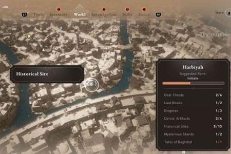 刺客信条幻景哈比耶区历史古迹位置一览